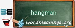 WordMeaning blackboard for hangman